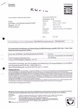 Download PDF-Datei: Freistellungsbescheinigung